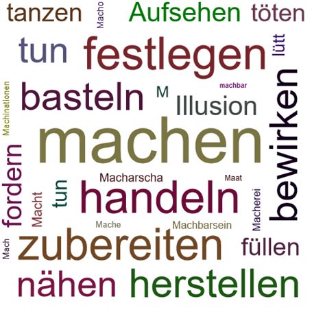 machen synonym